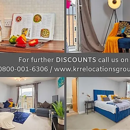 Ξενοδοχείο Centre | 2 Bed Group W/ Balcony & Parking Λιντς